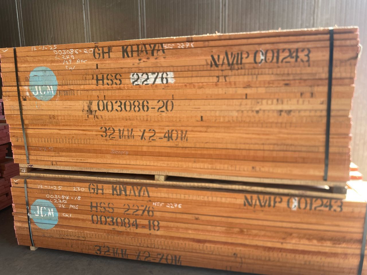 Premium hardwood lumber