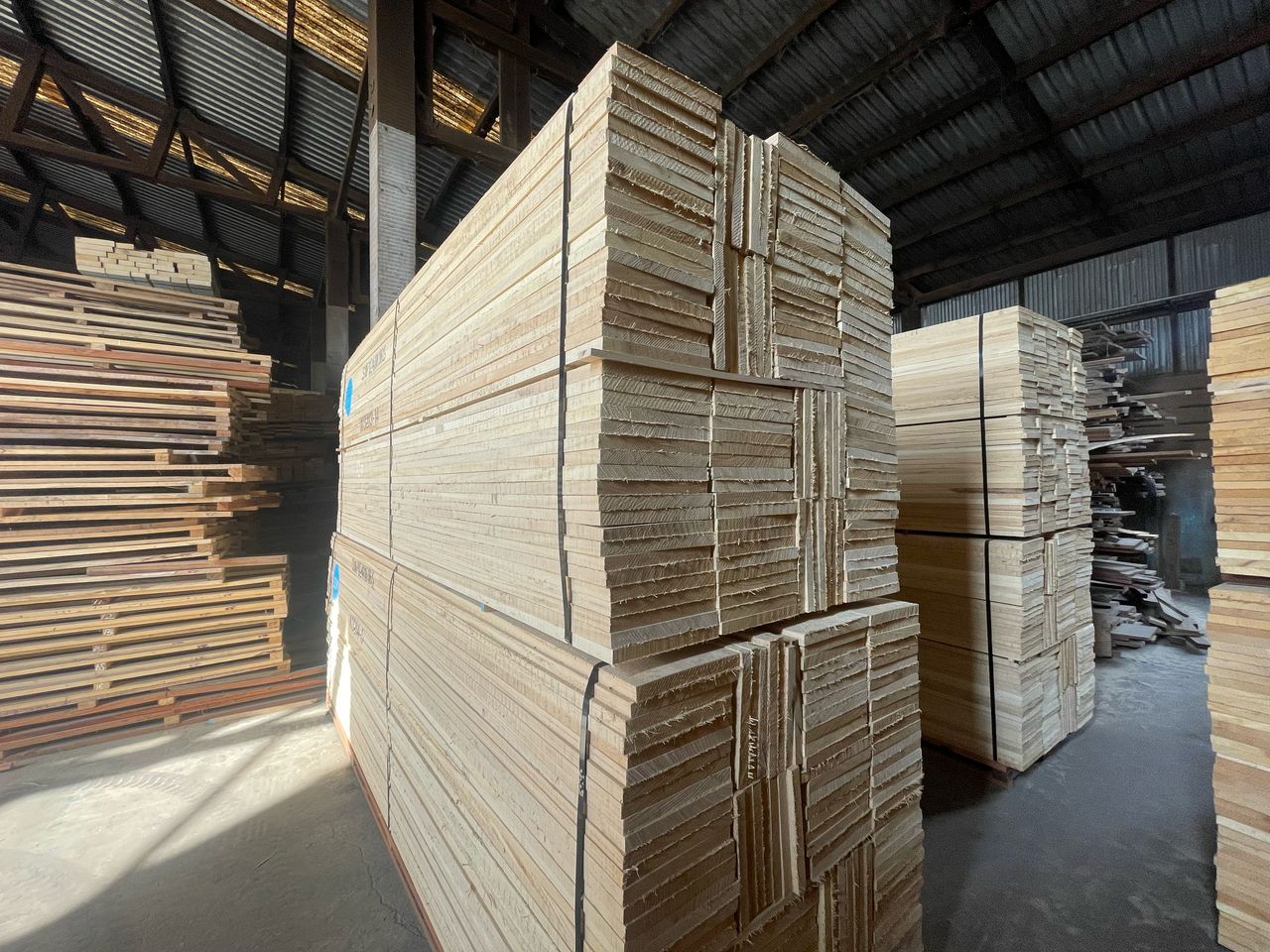 Exotic hardwood lumber